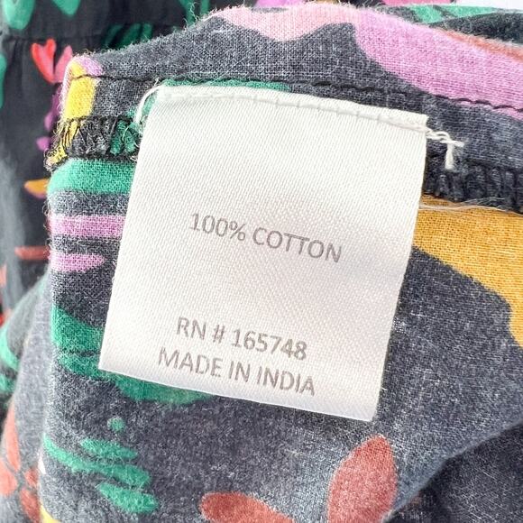 Be Boho Printed Maxi Dress Womens Medium Cotton Tiered Dress Indie Button Front - Picture 6 of 6